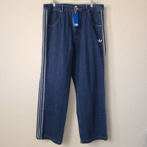 Adidas Originals Adicolor Denim Firebird Pants Jeans JC6234 Size 38 Blue